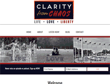 Tablet Screenshot of clarity-from-chaos.com